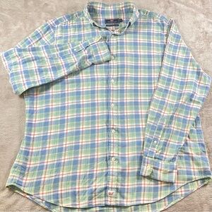 Vineyard Vines Murray Shirt Plaid Button Down Cotton Flannel Preppy Casual Men S